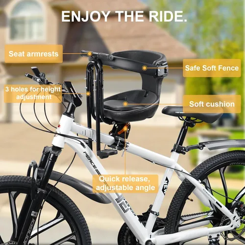 Miniatura 2 de YouTeMei Kids Bike seat, Kids Front Mounted Bike Seat for Adult Bike