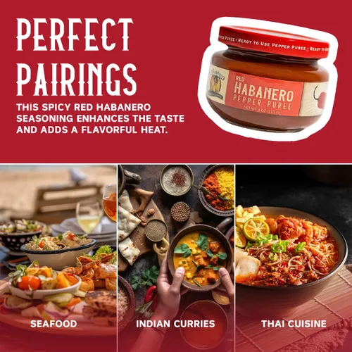 Miniatura 5 de Louisiana Pepper Exchange Salsa de puré de pimiento habanero rojo, súper picante, picante, condimento de chile, a base de plantas, sin gluten