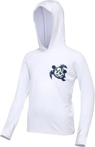 Miniatura 13 de Sudadera con capucha para niños, protección solar UPF 50+, manga larga, protección solar UV, camisa de pesca para niños y jóvenes, camisas de agua