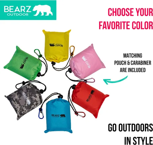 Miniatura 5 de Manta de bolsillo – Manta de playa impermeable a prueba de arena, manta de picnic impermeable, plegable, ligera y compacta para senderismo, camping