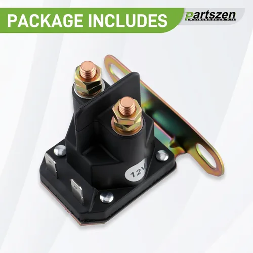 Miniatura 5 de GY22476 AUC15346 Solenoide de Arranque 12V para Tractor John Deere Z225 Z235 Z245 Z255 Z335E Z335M Z345M Z345R D100 D105 D110 D120 D125 D130 D140