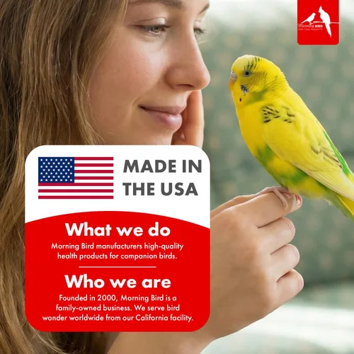 Miniatura 8 de Morning Bird Calcio Plus Polvo para Aves 2 oz – Suplemento de calcio con vitaminas y minerales esenciales – Apoya la salud ósea, la función muscular