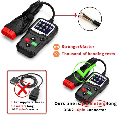 Miniatura 7 de KONNWEI Herramienta de diagnóstico OBD2 lector de código de coche KW680 Herramienta de escaneo de luz de control mejorado OBD II escáner