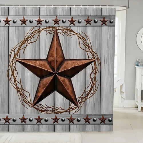 Miniatura 11 de Lindas cortinas de ducha para niños, cortinas rústicas de gallina, decoración de dormitorio de niñas y adultos, girasoles animales, plantas