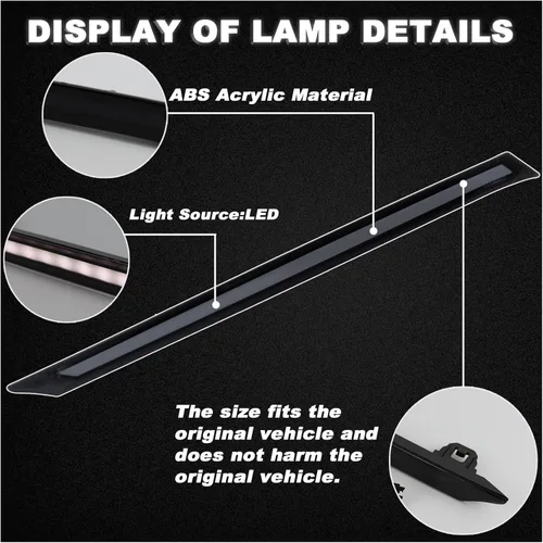 Miniatura 2 de Switchback - Lámpara LED DRL de rejilla antiniebla delantera blanca/ámbar, luz de circulación diurna con función de señal de giro intermitente Lente