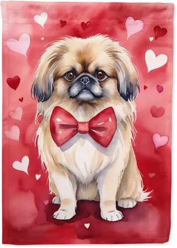 Miniatura 153 de Caroline's Treasures DAC5292CHF - Bandera de Border Collie My Valentine House para porche, grande, con manga para porche, para colgar en la pared
