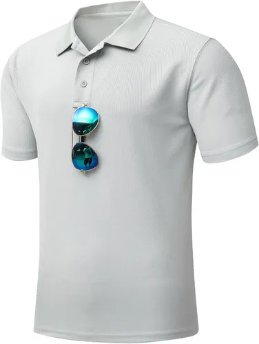 Miniatura 2 de MOERDENG Polo de golf para hombre, ajuste regular, secado rápido, táctico, manga corta y larga, camiseta de tenis