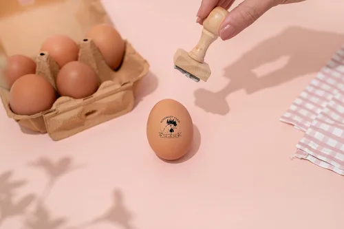 Miniatura 4 de Stamp by Me Sello para Huevos Sellos de Madera para Huevos de Gallina Sello de Goma Personalizado para Huevos Frescos Estampado