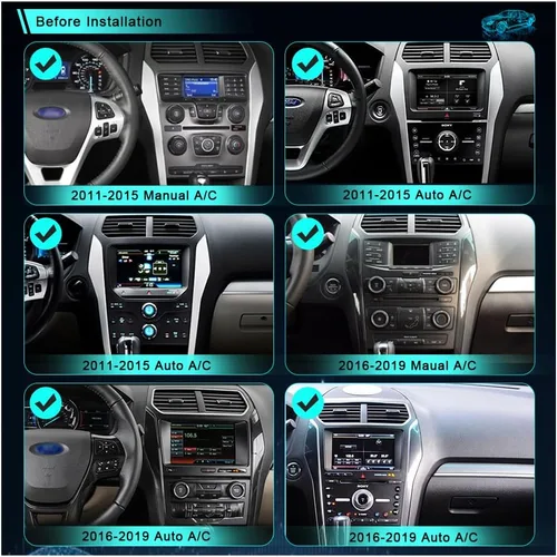 Miniatura 2 de CUSP Estéreo de coche de 12.1 pulgadas para Ford Explorer 2011-2019, radio Android con navegación GPS, pantalla táctil IPS vertical, Bluetooth