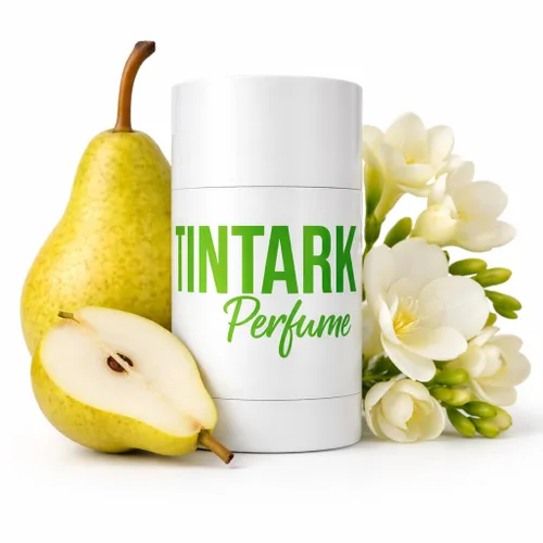 TINTARK Bálsamo de Perfume Sólido Mini – Fragancia de Perfume de Viaje de Larga Duración con Notas de Pera, Fresia y Pachulí – Inspirado en Pera