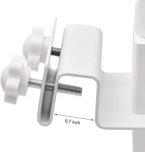 Miniatura 6 de Soporte de canalón 2 en 1 para paneles solares R-ing y cámaras, color blanco