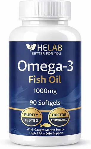 Suplemento de aceite de pescado Omega 3 (90 unidades) Aceite de pescado omega3 capturado en la naturaleza, alto EPA DHA, rico en ácidos grasos,
