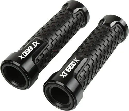 Motocicleta para Y&AMAHA XT660X 2004-2017 XT660 XT 660 X 660X 2005 7/8 pulgadas 22MM Motocicletas Agarres Manillar Barra Extremo Tapón Tapón Negro