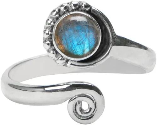 Miniatura 44 de Gemstone Stone Toe Ring 925 Sterling Silver Feet Body Jewellery Handame Toe Ring Gemstone Adjustable Toering For Girls Women Gift Jewellery