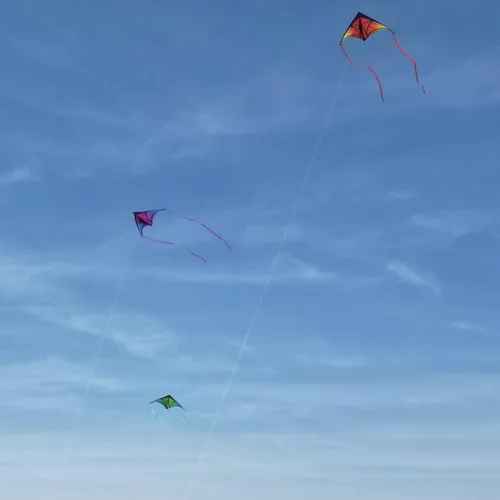 Miniatura 3 de Cometa Delta grande para niños y adultos, cometas al aire libre fáciles de volar para niños de 8 a 10 años, perfecta para actividades en la playa