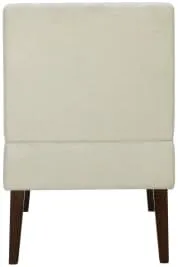 Miniatura 5 de anwickjeff Cómoda silla decorativa tapizada de tela naranja, moderna silla pequeña sin brazos, patas de madera, asiento de felpa, muebles de sala