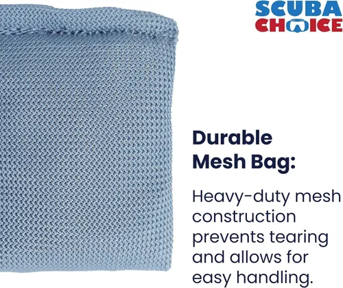 Miniatura 4 de Scuba Choice Pesas de malla suave para control de flotabilidad, duraderas, ajustables y cómodas para bolsillos de cinturón de peso para buceo