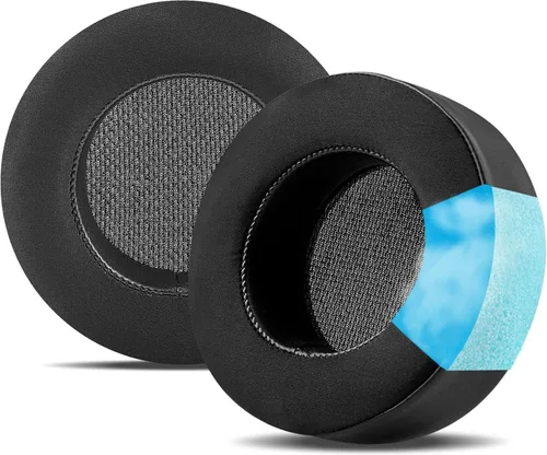 Miniatura 7 de Almohadillas de repuesto mejoradas para auriculares Corsair Virtuoso RGB Wireless SE XT, tela premium, espuma viscoelástica más suave, grosor