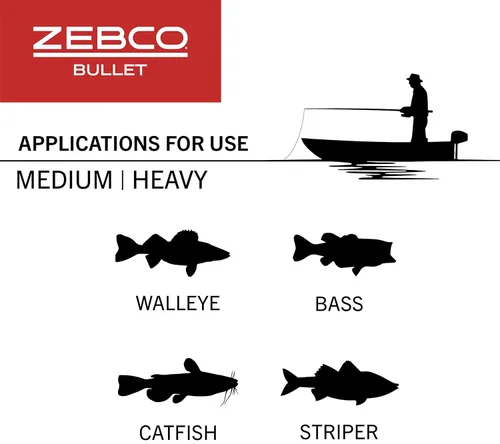 Miniatura 6 de Zebco Bullet MG Spincast Fishing Reel, Size 30 Reel, Ultra-Lightweight Magnesium Body, Changeable Right- or Left-Hand Retrieve, Oversized Non-Slip