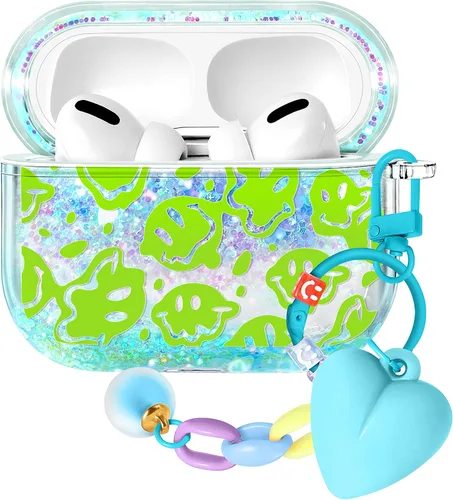 Miniatura 13 de Funda para Apple para Airpods 4 Case 2024 - Arena Movediza Líquida Arte Artístico Estético Funda Mujer Chica Mujeres Brillante Brillo Purpurina