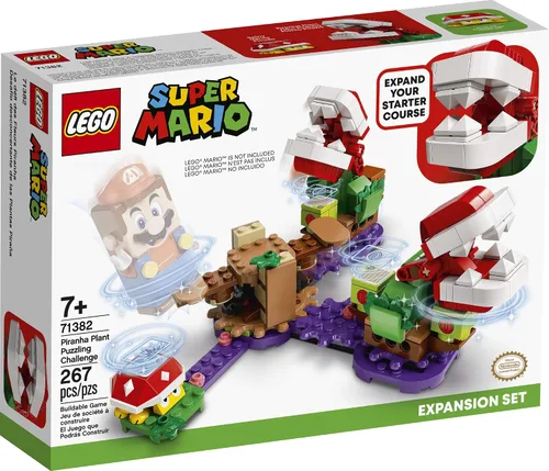 Miniatura 4 de LEGO Super Mario Piranha Plant Puzzling Challenge Expansion Set 71382 Kit de construcción; juguete único para niños creativos, nuevo 2021