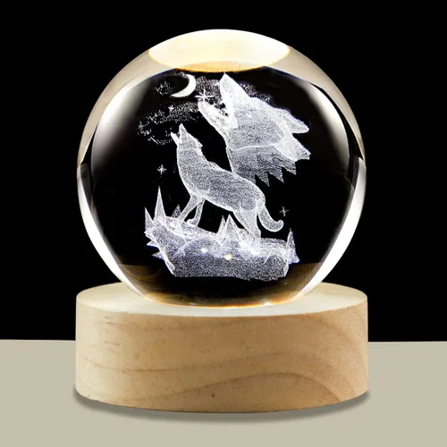 Miniatura 23 de Bola de cristal 3D de la Vía Láctea, luz nocturna multicolor, lámpara decorativa para ciencia, astronomía, espacio, regalos para novios, esposos