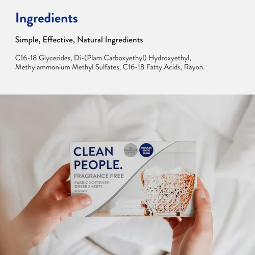 Miniatura 8 de Clean People - Hojas de detergente para ropa ultra concentradas y hojas suavizantes de tela, a base de plantas, detergente ecológico para ropa de 32
