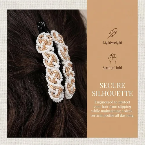 Miniatura 7 de minkissy Pinza para el cabello, pinzas de plátano para cabello grueso y delgado, soporte para cola de caballo para el cabello, diseño de clip