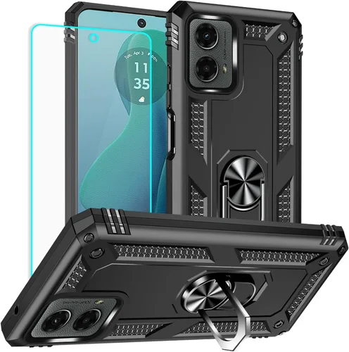 Miniatura 7 de Yiakeng Funda para Moto G Play 2023, Funda para Teléfono Moto G Play 2023 con protector de pantalla HD, fundas protectoras de grado militar con Moto