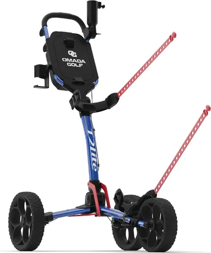 Miniatura 11 de OMADA GOLF Trilite Carrito de Golf Push Carrito de Golf Ligero y Plegable Soporte Ajustable para Bolsa de Golf