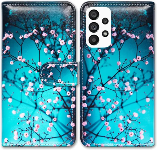 Miniatura 23 de Bcov Funda para Samsung Galaxy A53, diseño de pájaro negro y verde con tapa para teléfono con ranura para tarjeta y soporte para Samsung Galaxy A53
