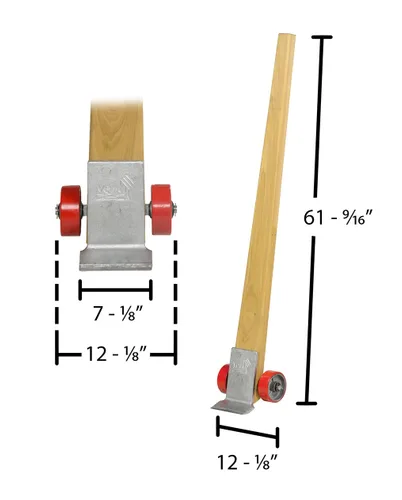 Miniatura 3 de Vestil PLB-5 - Palanca de palanca de madera, 5 pies de altura, 4,250 libras, capacidad marrón