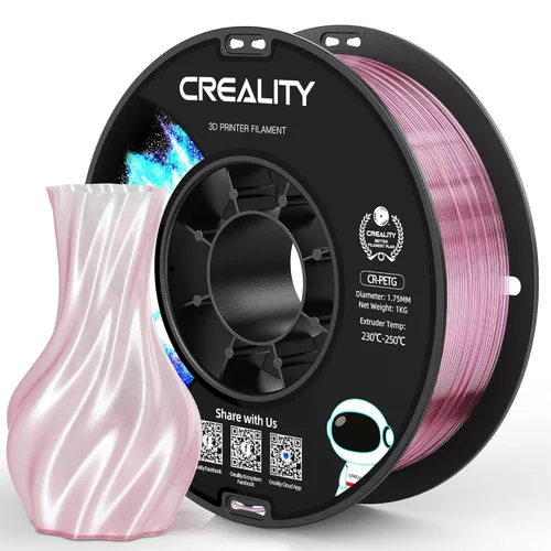 Miniatura 24 de Filamento PETG oficial para impresora 3D Creality de 0.069 in, 2.2 lbs, alta precisión, fuerte dureza, inodoro, mejor flujo, impresión 3D resistente