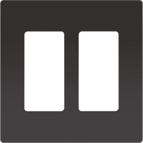 Miniatura 122 de ENERLITES Placas de pared decorativas sin tornillos, cubiertas de tomacorrientes seguras para niños, tamaño de 4 posiciones, 4.68" H x 8.30" L, Negro