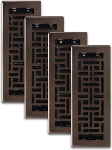 Miniatura 33 de Decor Grates Registro de suelo oriental AJH412-RB, 4 x 12 pulgadas, acabado de bronce frotado bronce (Rubbed Bronze Finish)