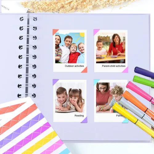 Miniatura 5 de Álbum de fotos de álbum de recortes, páginas de papel blanco, álbum de recortes, páginas de hojas, aniversario de boda, regalo de memoria familiar