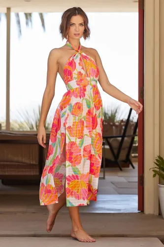 Miniatura 3 de Trina Turk Vestido de cuello alto estándar Poppy para mujer