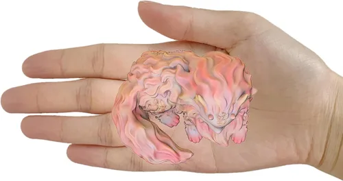 Miniatura 3 de Molde de silicona lindo gatito con cuernos de dragón que decora el molde de silicona de resina epoxi de arcilla polimérica