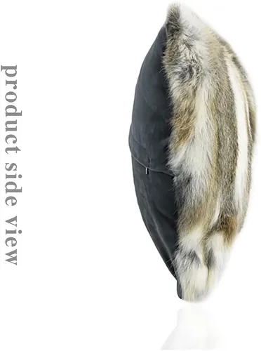Miniatura 3 de Fundas de almohada de piel natural auténtica, almohadas suaves y peludas, funda de almohada de piel de conejo real, acogedora funda de cojín de piel