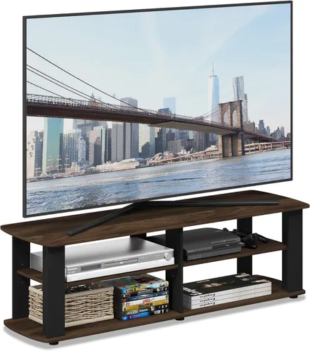 Miniatura 17 de Furinno JAYA - Soporte para TV, roble francés, gris/negro Roble Francés/Negro