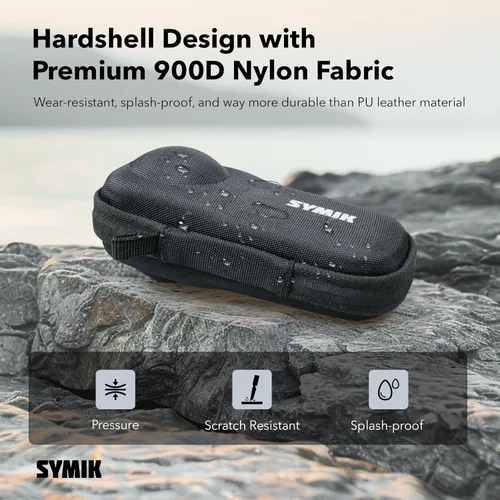 Miniatura 8 de SYMIK Estuche cápsula para Insta360 X5 / X4 Air (para la tapa de lente original), resistente al agua, a los golpes, bolsa de viaje portátil, estuche