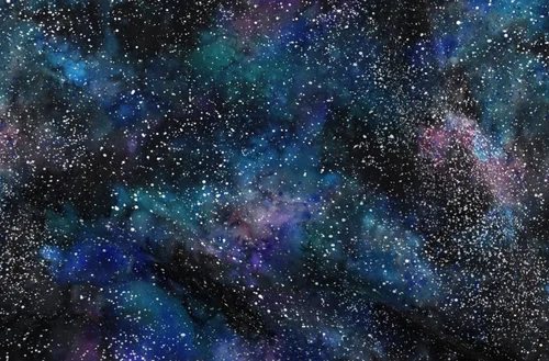 Spoonflower Tela – Galaxia Espacio Profundo Estrellas Cielo Noche Nubes Acuarela Impreso en Tela de Gasa Cuarto Grasa – Costura Ropa de Moda