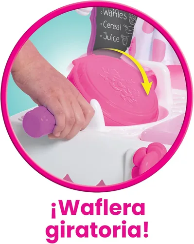 Miniatura 5 de Just Play - Estación de cocina Brunch Cafe de Minnie Mouse de Disney Junior Happy Helpers, juego de cocina para niños, juguetes para niños de 3 años