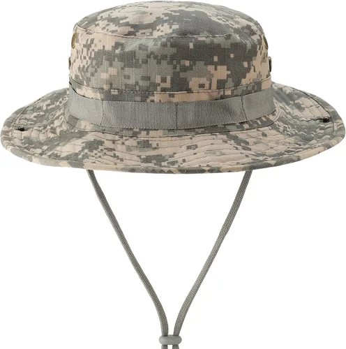 FRTKK Sombrero militar Boonie táctico ajustable Boonie sombreros para hombres mujeres caza pesca al aire libre safari sol