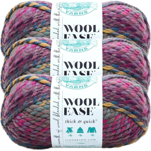 Miniatura 138 de Lion Brand Yarn - Ovillo de lana Wool-Ease Thick & Quick color fuerza aérea