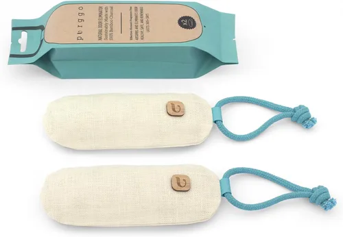 PURGGO Bolsa purificadora de aire de carbón de bambú, dura más de 365 días, desodorante para zapatos, eliminador de olores, sin productos químicos,