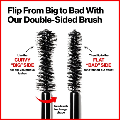 Miniatura 3 de Revlon Rímel, So Fierce Big Bad Lash Maquillaje de Ojos, Voluminizante, Relleno de Media para Ella, Dura hasta 24 Horas, 761 Negro, 0.34 fl oz
