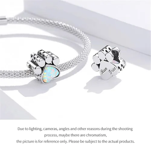 Miniatura 2 de BISAER Pulsera contra el mal de ojo de plata de ley 925, abalorios de cristal azul, dije de mano Hamsa para pulsera Pandora