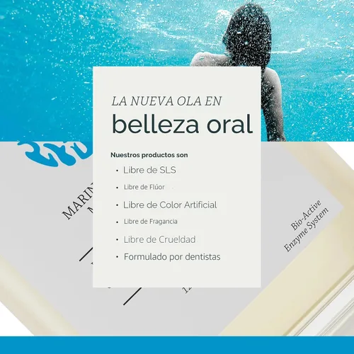 Miniatura 7 de Olas Enjuague Bucal Sin Alcohol y Enjuague Oral - Enjuague Bucal Marino Bioactivo con Aceites Esenciales y Antioxidantes para un Microbioma Oral