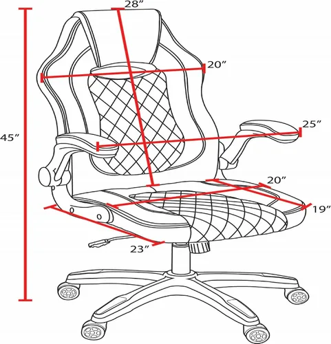 Miniatura 3 de Aon Archeus Silla ergonómica de oficina para juegos, asiento reclinable para juegos de PC con respaldo alto, soporte lumbar, brazos abatibles